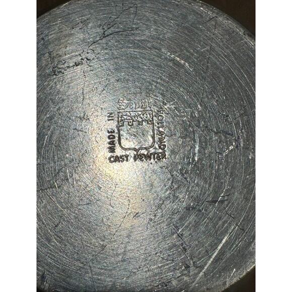 Sevst Cast Pewter Creamer & Sugar Set w/Lid Holland - 3 Piece Set - Picture 8 of 8